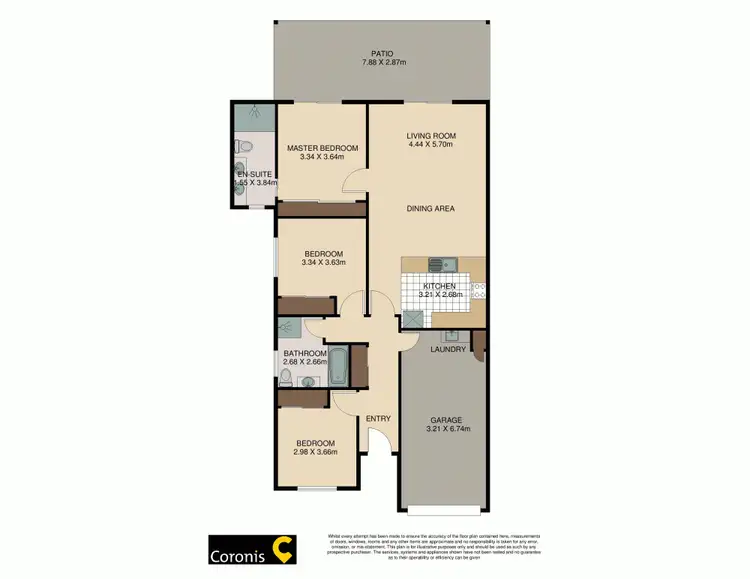 Floorplan of Homely unit listing, 7/73 Glasshouse Circuit, Kallangur QLD 4503