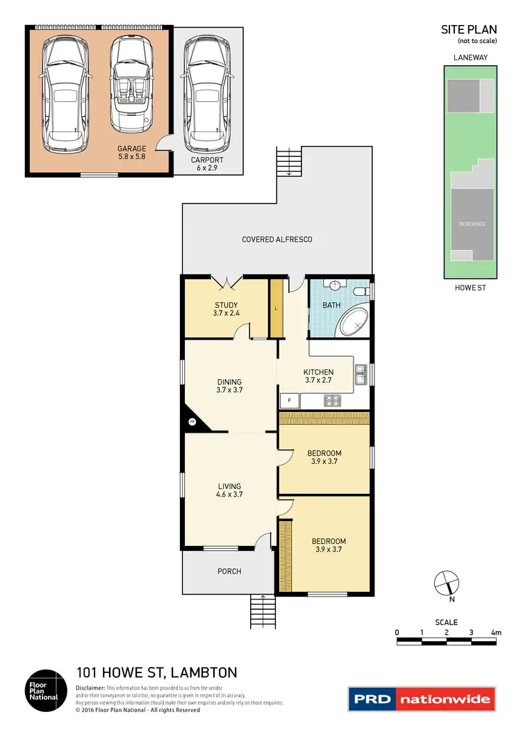Floorplan of Homely house listing, 101 Howe Street, Lambton NSW 2299