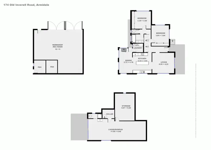 Floorplan of Homely house listing, 174 Old Inverell Road, Armidale NSW 2350