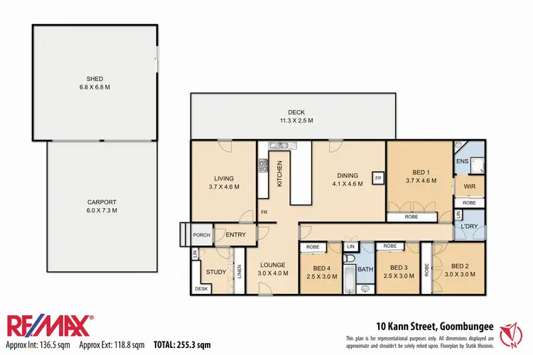 Floorplan of Homely house listing, 10 Kann Street, Goombungee QLD 4354