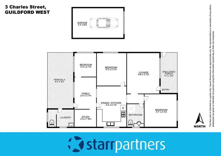 Floorplan of Homely house listing, 3 Charles Street, Guildford NSW 2161