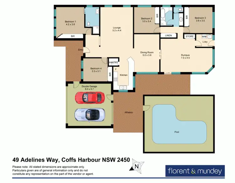 Floorplan of Homely house listing, 49 Adelines Way, Coffs Harbour NSW 2450