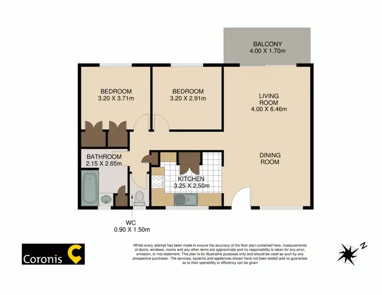 Floorplan of Homely unit listing, 2/51 Burrai Street, Morningside QLD 4170