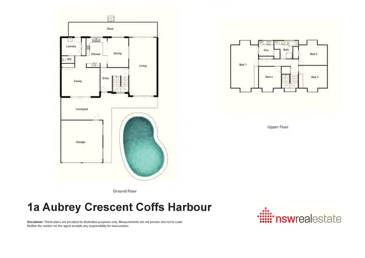 Floorplan of Homely house listing, 1a Aubrey Crescent, Coffs Harbour NSW 2450