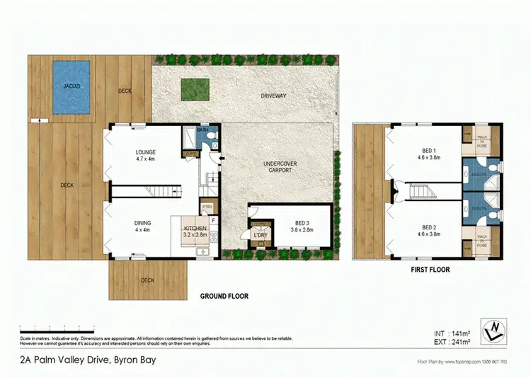 Floorplan of Homely house listing, 2a Palm Valley Drive, Byron Bay NSW 2481