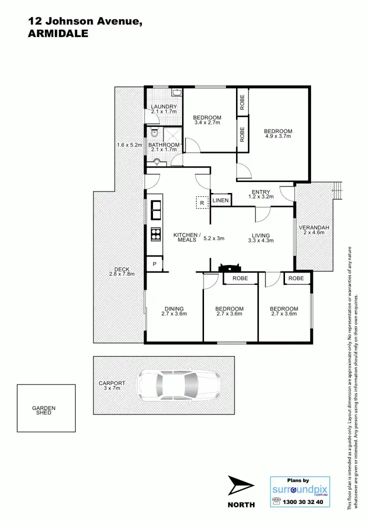 Floorplan of Homely house listing, 12 Johnson Avenue, Armidale NSW 2350