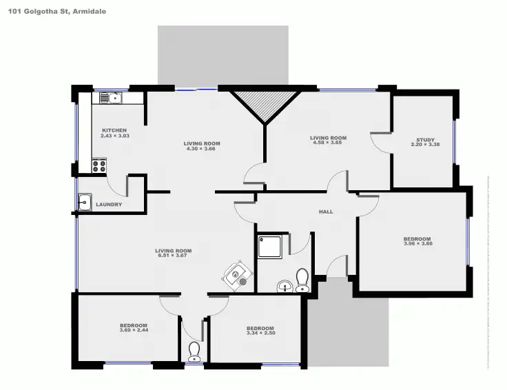 Floorplan of Homely house listing, 97 Golgotha Street, Armidale NSW 2350