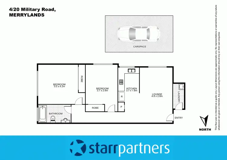 Floorplan of Homely unit listing, 4/20 Military Road, Merrylands NSW 2160