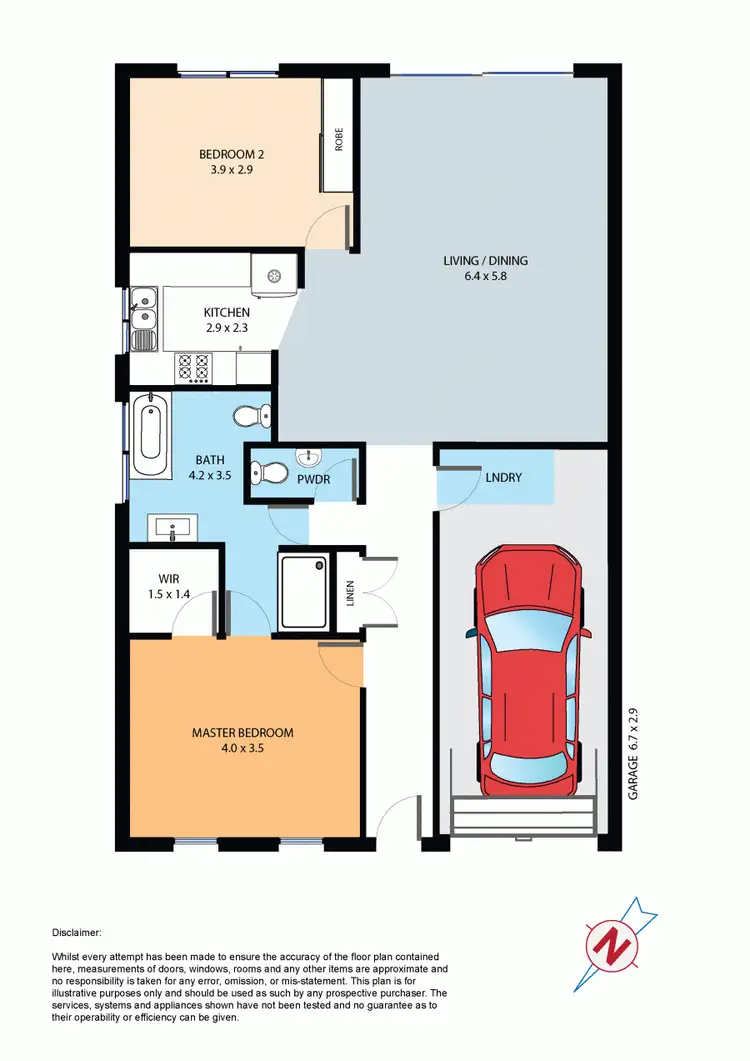 Floorplan of Homely semi-detached listing, 12/114-120 Bridge Street, Schofields NSW 2762