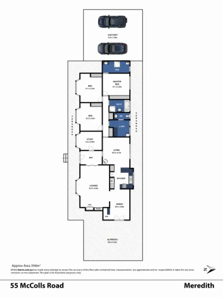 Floorplan of Homely rural property listing, 55 McColls Rd, Meredith VIC 3333