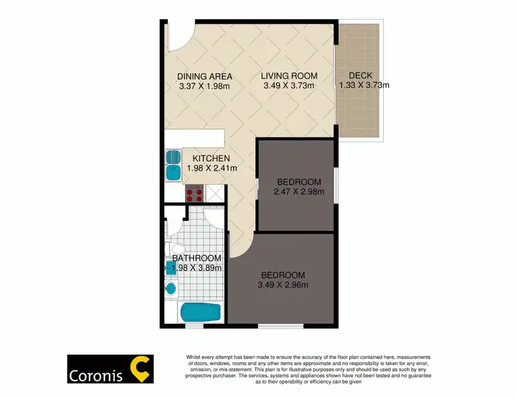 Floorplan of Homely unit listing, 6/73-75 Lower King Street, Caboolture QLD 4510