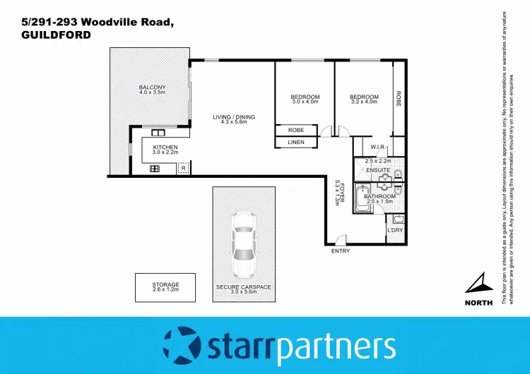Floorplan of Homely unit listing, 5/291-293 Woodville Road, Guildford NSW 2161