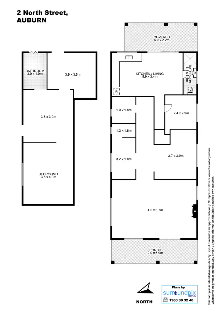 Floorplan of Homely house listing, 2 North St, Auburn NSW 2144