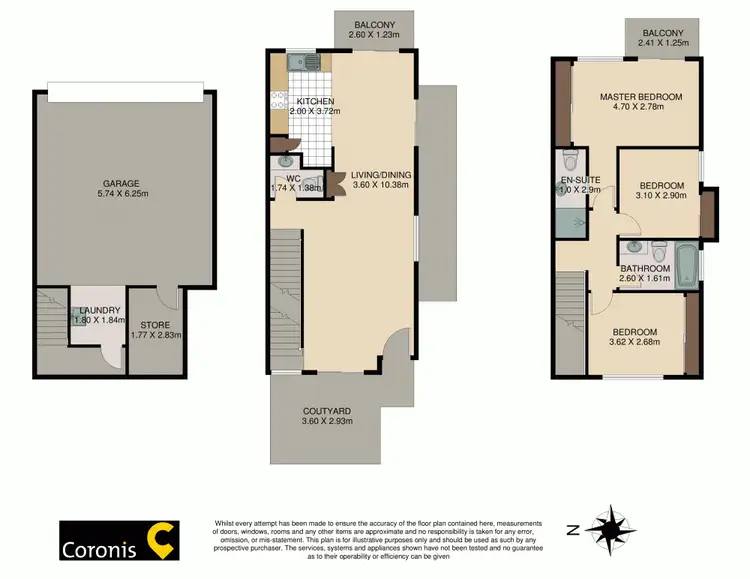 Floorplan of Homely townhouse listing, 12/48 Wickham Street, Morningside QLD 4170