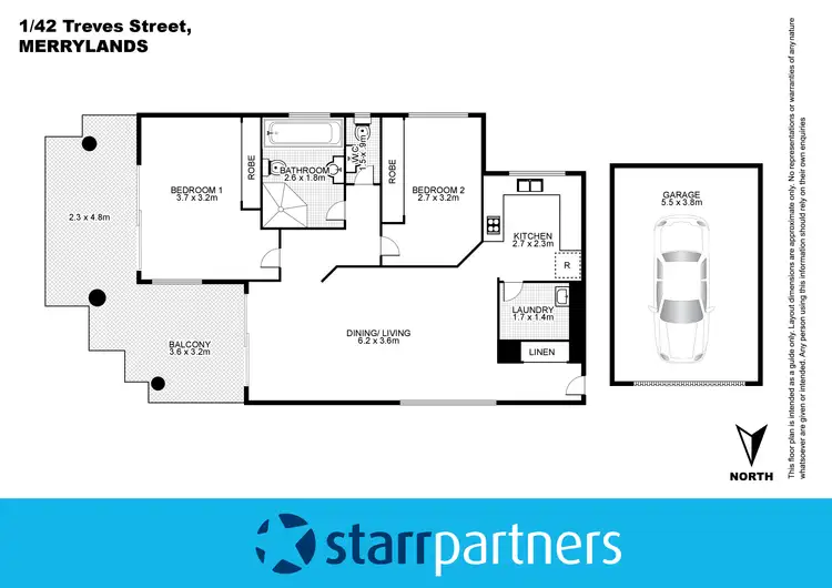 Floorplan of Homely unit listing, 1/42-46 Treves Street, Merrylands NSW 2160