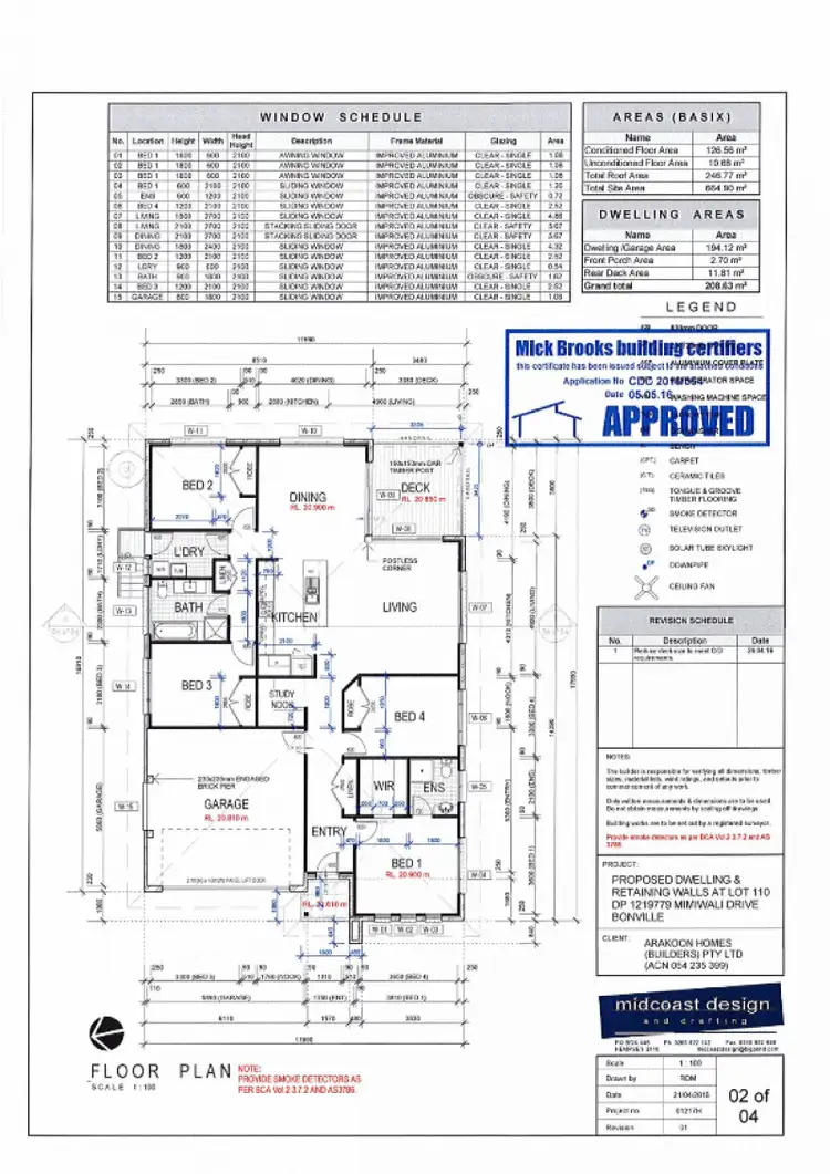 Floorplan of Homely house listing, 97 Mimiwali Dr, Bonville NSW 2450