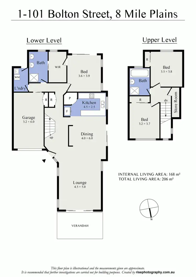 Floorplan of Homely townhouse listing, 1/101 Bolton St, Eight Mile Plains QLD 4113