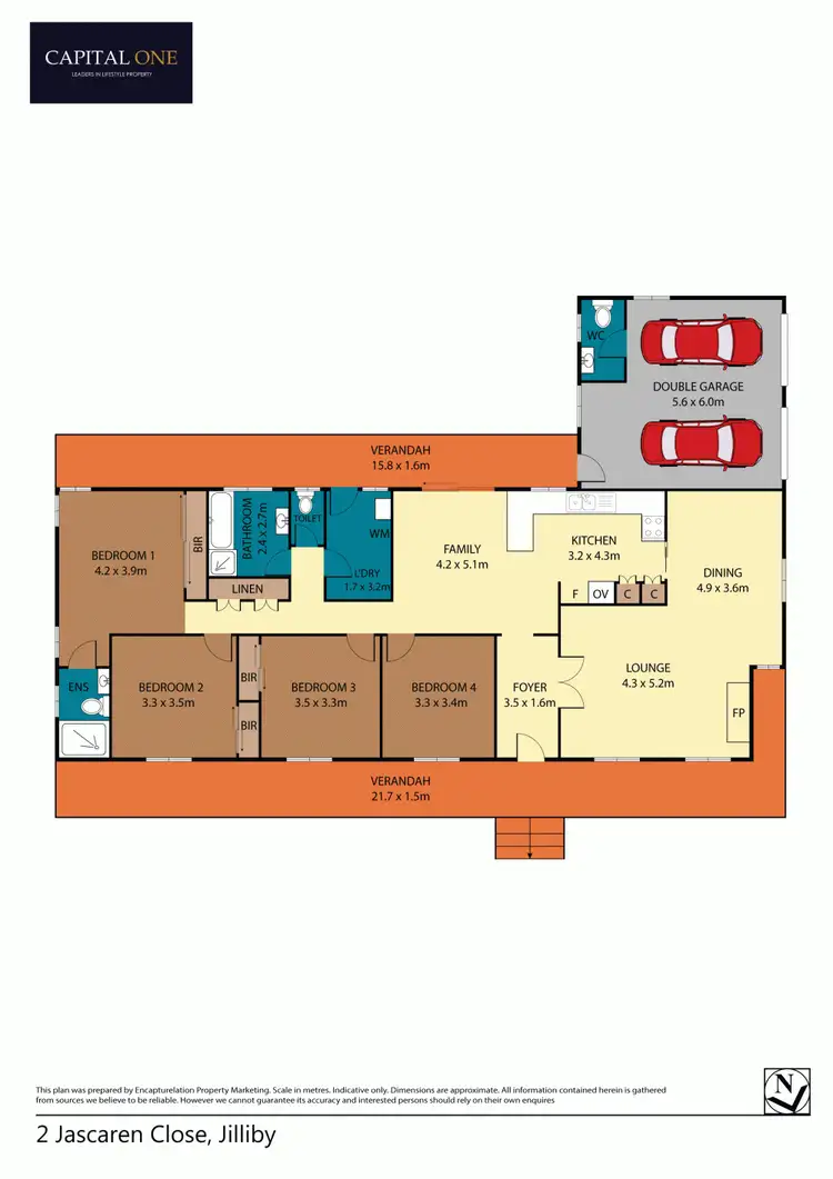 Floorplan of Homely rural property listing, 2 Jascaren Close, Jilliby NSW 2259