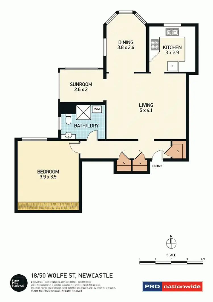 Floorplan of Homely apartment listing, 18/50 Wolfe Street, Newcastle NSW 2300