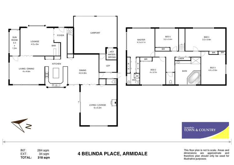 Floorplan of Homely house listing, 4 Belinda Place, Armidale NSW 2350