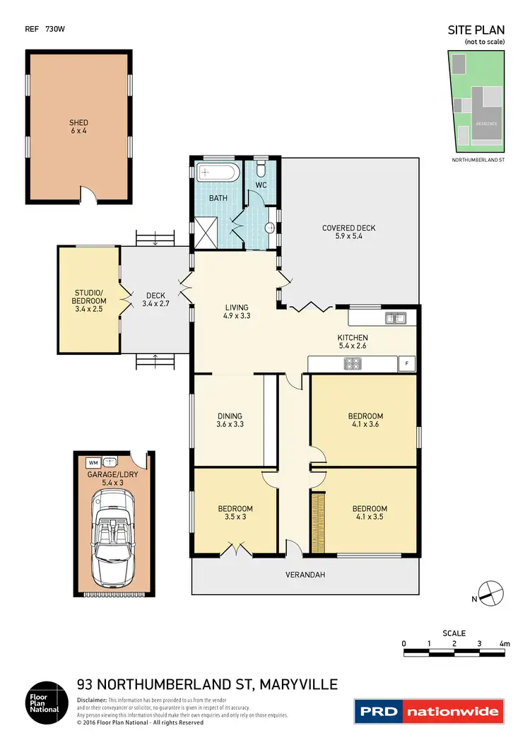 Floorplan of Homely house listing, 93 Northumberland Street, Maryville NSW 2293