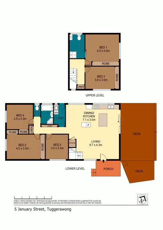 Floorplan of Homely house listing, 5 January Street, Tuggerawong NSW 2259