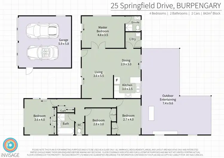 Floorplan of Homely house listing, 25 Springfield Drive, Burpengary QLD 4505