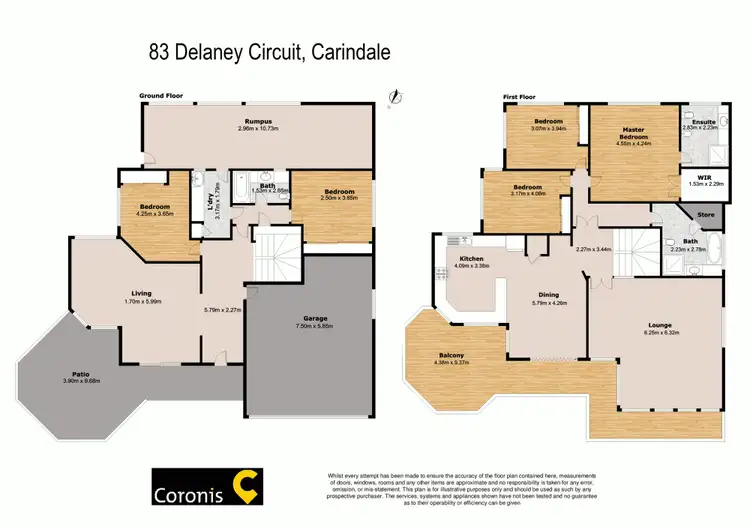 Floorplan of Homely house listing, 83 Delaney Circuit, Carindale QLD 4152