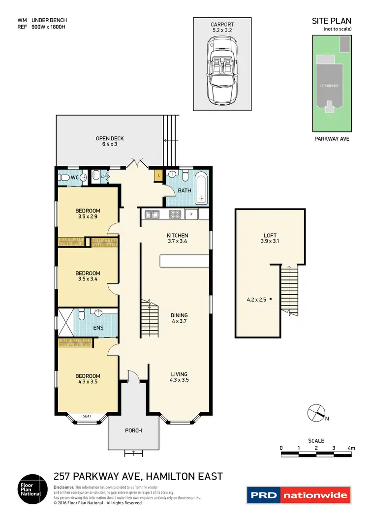 Floorplan of Homely house listing, 257 Parkway Avenue, Hamilton East NSW 2303