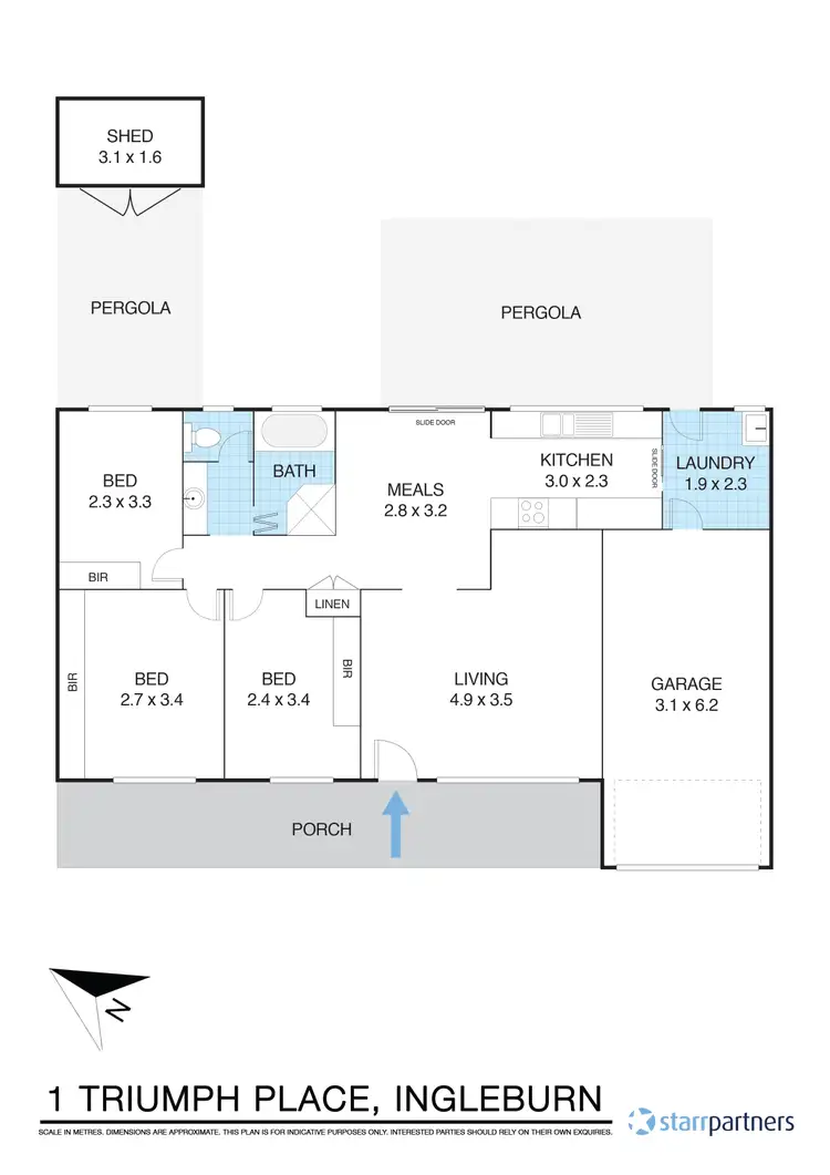 Floorplan of Homely house listing, 1 Triumph Place, Ingleburn NSW 2565