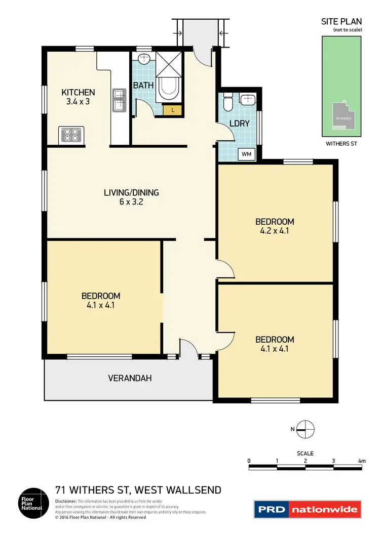 Floorplan of Homely house listing, 71 Withers Street, West Wallsend NSW 2286