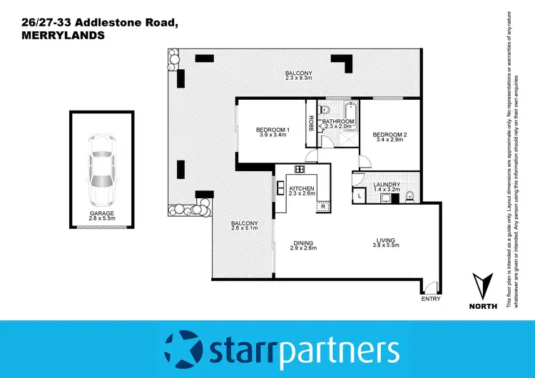 Floorplan of Homely unit listing, 26/27-33 Addlestone Road, Merrylands NSW 2160