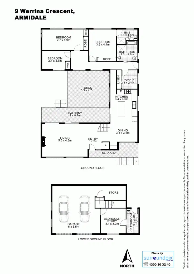 Floorplan of Homely house listing, 9 Werrina Crescent, Armidale NSW 2350