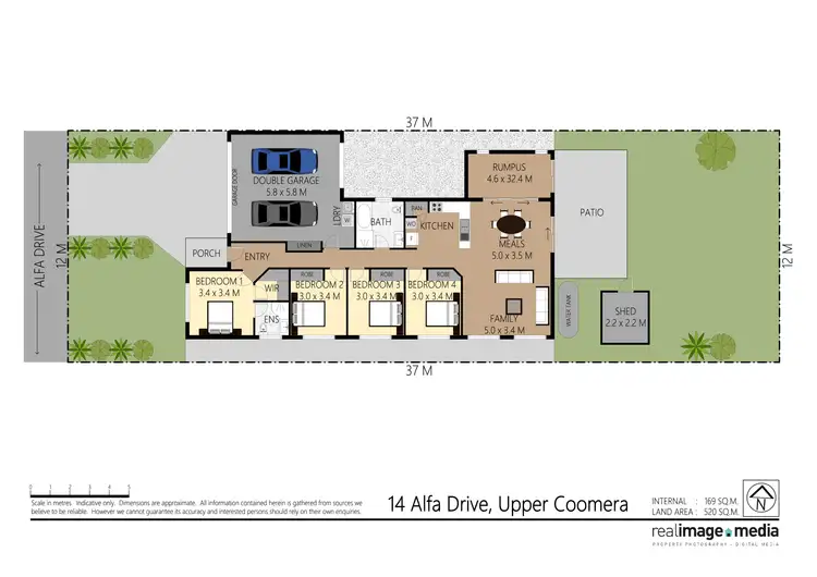 Floorplan of Homely house listing, 14 Alfa Drive, Upper Coomera QLD 4209