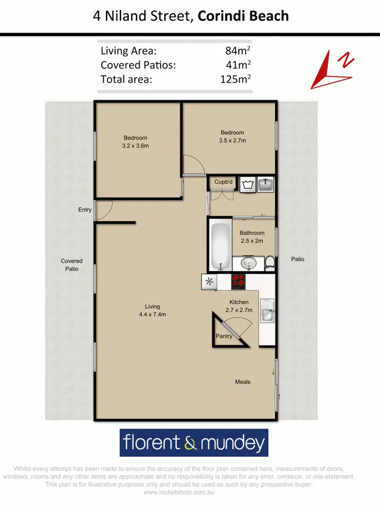 Floorplan of Homely house listing, 4 Niland St, Corindi Beach NSW 2456