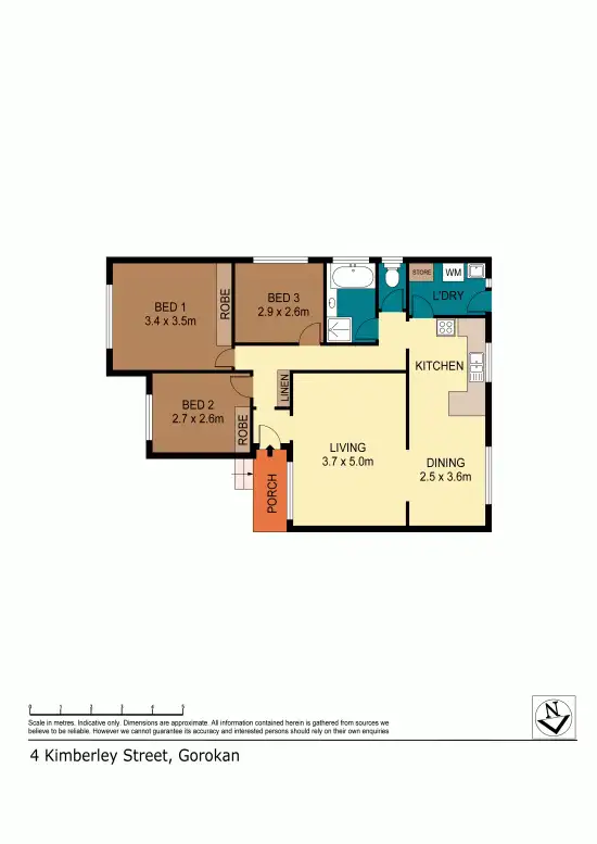 Floorplan of Homely house listing, 4 Kimberley Street, Gorokan NSW 2263