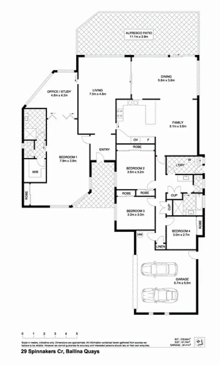 Floorplan of Homely house listing, 21 Spinnaker Cres, West Ballina NSW 2478