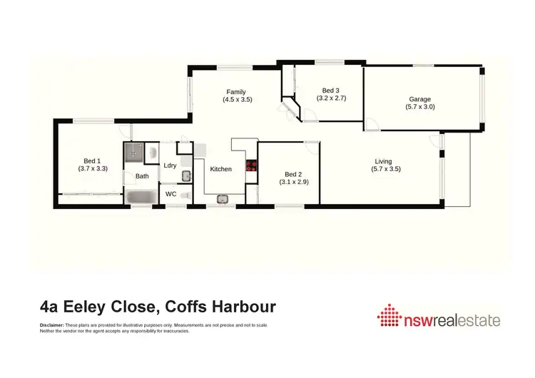Floorplan of Homely house listing, 4a Eeley Close, Coffs Harbour NSW 2450