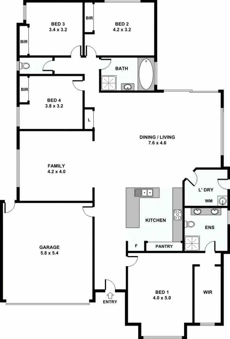 Floorplan of Homely house listing, Cobbin circuit, Redbank Plains QLD 4301