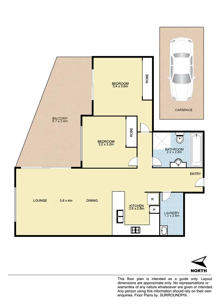 Floorplan of Homely unit listing, 12/3-5 Boyd Street, Blacktown NSW 2148