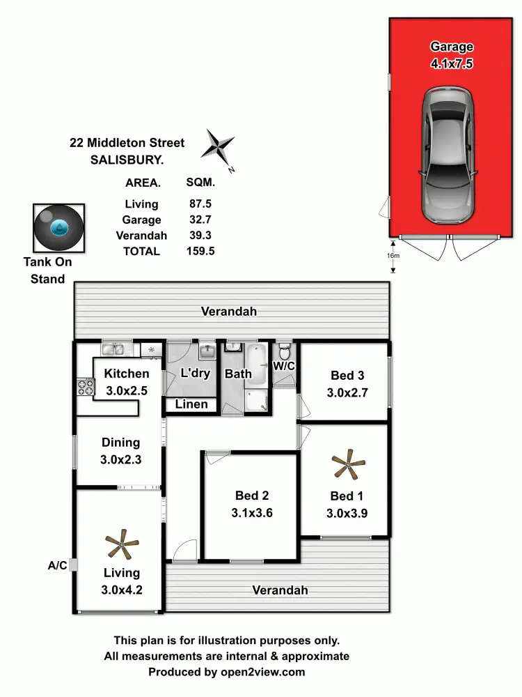 Floorplan of Homely house listing, 22 Middleton Street, Salisbury SA 5108