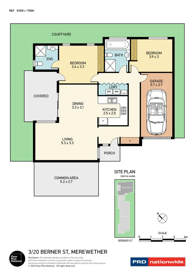 Floorplan of Homely villa listing, 3/20 Berner Street, Merewether NSW 2291