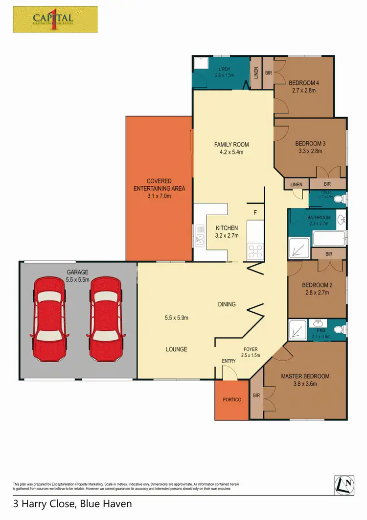 Floorplan of Homely house listing, 3 Harry Close, Blue Haven NSW 2262