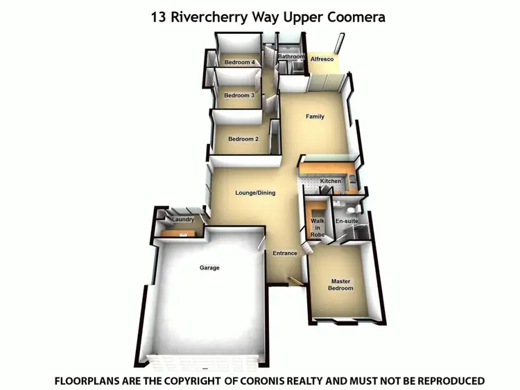 Floorplan of Homely house listing, 13 Rivercherry Way, Upper Coomera QLD 4209