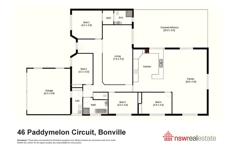 Floorplan of Homely house listing, 46 Paddymelon Circuit, Bonville NSW 2450