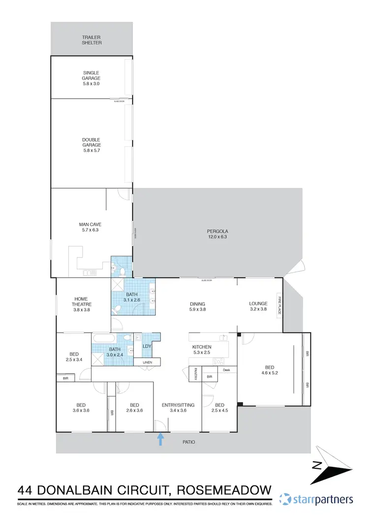 Floorplan of Homely house listing, 44 Donalbain Cct, Rosemeadow NSW 2560
