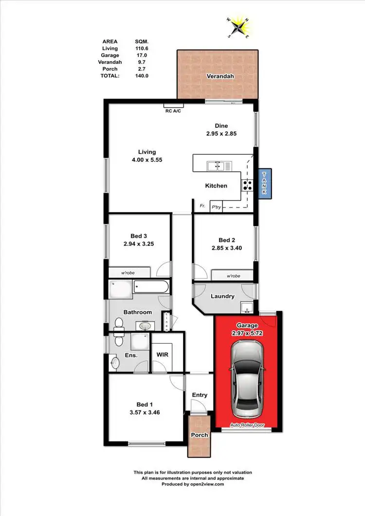 Floorplan of Homely house listing, 1 Sophia Way, Andrews Farm SA 5114