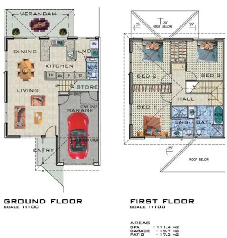 Floorplan of Homely townhouse listing, 50/71-77 Goodfellows Rd, Kallangur QLD 4503