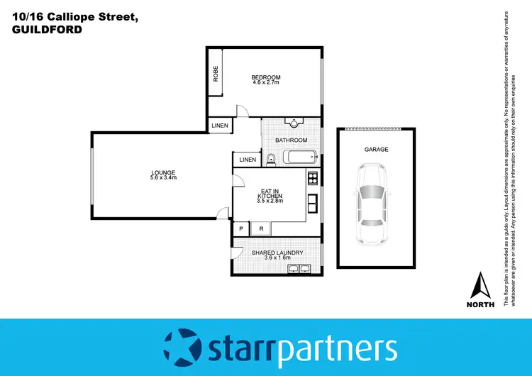 Floorplan of Homely unit listing, 10/16 Calliope Street, Guildford NSW 2161