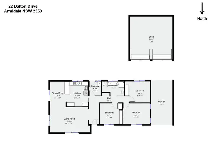 Floorplan of Homely house listing, 22 Dalton Drive, Armidale NSW 2350